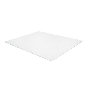 amazon basics rectangular polycarbonate office chair mat for hard floors - 30 x 47-inch, clear