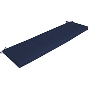 arden selections outdoor bench cushion, 46 x 17, water repellent, fade resistant 17 x 46, sapphire blue leala