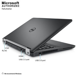 Premium Dell Latitude E5450 14 Inch Business Laptop (Intel Core i7-5600U up to 3.2GHz, 8GB DDR3 RAM, 256GB SSD, USB, HDMI, VGA, Windows 10 Pro) (Renewed)
