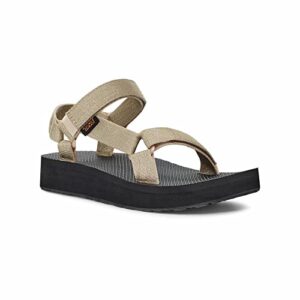 Teva Women's Midform Universal Sandal, Metallic Champagne, 6