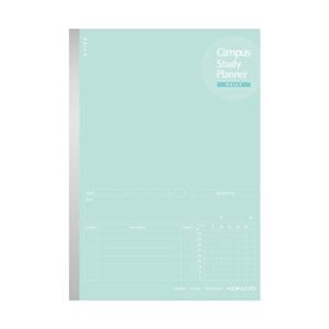 kokuyo campus study planner notebook, daily ruled, a5, mint green, for 63 days, japan import (no-y82md-g)