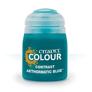 games workshop citadel pot de peinture - contrast aethermatic blue (18ml)