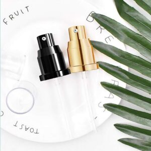 LUFOX 2Pcs Foundation Pump for Maybelline Fit Me Liquid Foundation (Gold+Black)