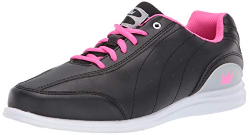 Brunswick Ladies Mystic Bowling Shoes- Black/Pink 6 1/2, 6.5