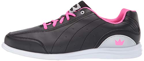 Brunswick Ladies Mystic Bowling Shoes- Black/Pink 6 1/2, 6.5