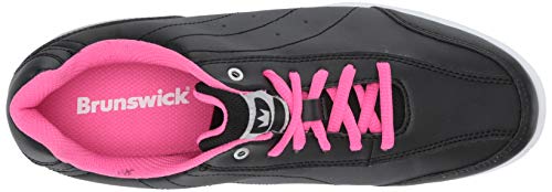 Brunswick Ladies Mystic Bowling Shoes- Black/Pink 6 1/2, 6.5