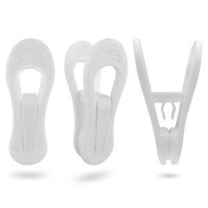 hanger clips 30 pack, multi-purpose hanger clips for hangers, white finger clips for plastic clothes hangers, pants hangers clips