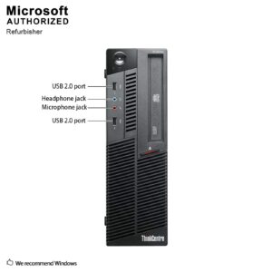 Lenovo Thinkentre M90 Desktop Computer - Intel Core i5 3.1GHz 8GB RAM, 1TB HDD, DVD-RW Drive, Bluetooth and WiFi, 22 Inch LCD, Keyboard, Mouse, Windows 10 Pro (Renewed)