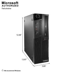 Lenovo Thinkentre M90 Desktop Computer - Intel Core i5 3.1GHz 8GB RAM, 1TB HDD, DVD-RW Drive, Bluetooth and WiFi, 22 Inch LCD, Keyboard, Mouse, Windows 10 Pro (Renewed)