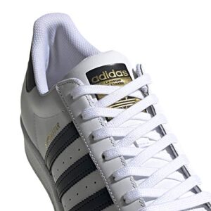 adidas Originals Men's Superstar Sneaker, White/Black/White, 8