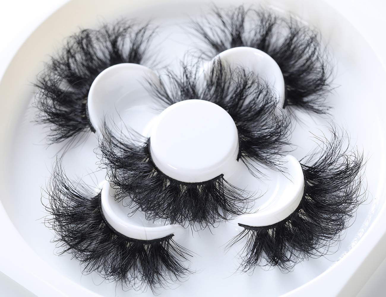 HICOCU 25mm Lashes Mink 3 Pairs False Eyelashes Dramatic Look lashes 25mm Set Pack 3D Lashes Long Volume Mink Eyelashes(WYS-SHD-3)