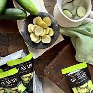 Oh Snap! Pickling Co., Dilly Bites Fresh Dill Pickle Snacking Cuts, 3.5 oz. (6 count)