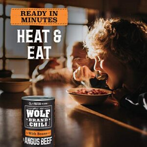 WOLF BRAND Angus With Beans Chili, 15 oz.