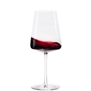 stolzle lausitz power german made crystal red wine glass, set of 4