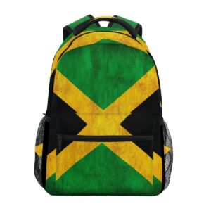 zzkko jamaica flag computer backpacks book bag travel hiking camping daypack