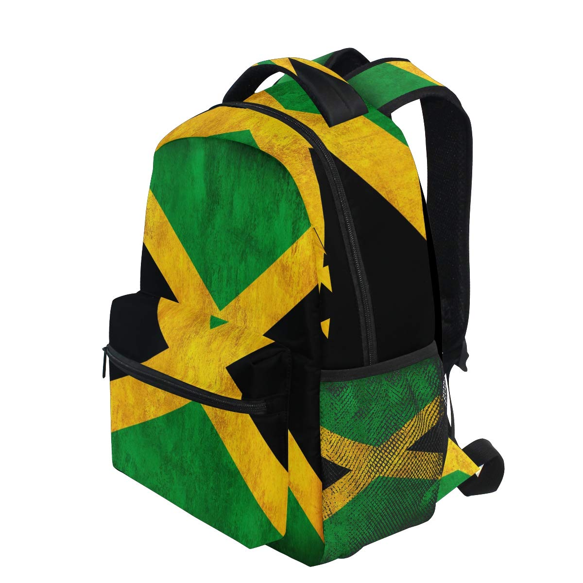 ZZKKO Jamaica Flag Computer Backpacks Book Bag Travel Hiking Camping Daypack
