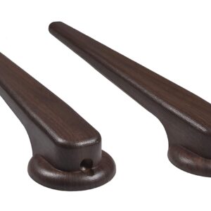 NAK Recliner Replacement Parts Lever Style Handle fits Many Manufacturer Brands Including Flexsteel, Chair Release Handle for Sofa, Couch or Recliner (Walnut Wooden, 2)