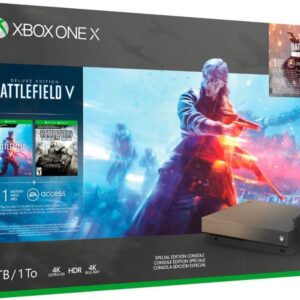 Xbox One X 1TB Console Gold Rush Special Edition Battlefield V Bundle (Renewed) [Video Game]