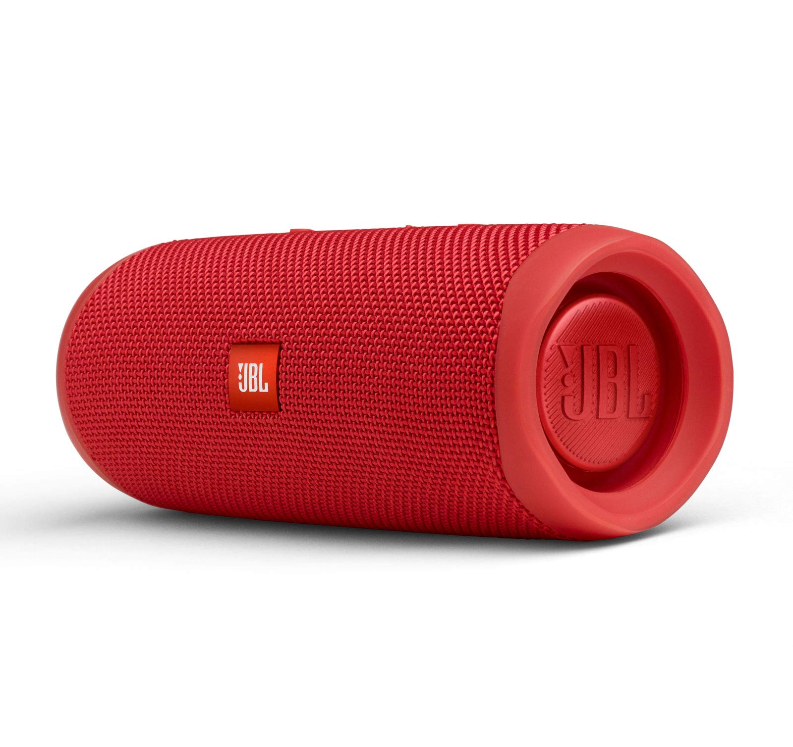 JBL Flip 5 Waterproof Portable Wireless Bluetooth Speaker Bundle with divvi! Protective Hardshell Case - Red