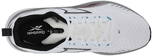 Reebok FUSIUM Run 20 Shoe, White/Black/Acid Pink, 11 M US