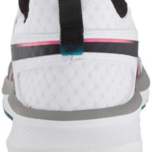 Reebok FUSIUM Run 20 Shoe, White/Black/Acid Pink, 11 M US