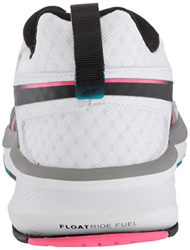 Reebok FUSIUM Run 20 Shoe, White/Black/Acid Pink, 11 M US