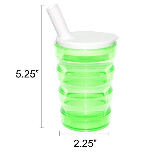 Rehabilitation Advantage Long Spout Feeding Cup Green