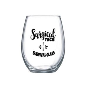 surgical tech student gifts for women surgical technologist gifts at school acceptance wine glass her 0245