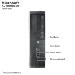 HP Elite Desktop Computer, Intel Core 2 Duo 2.9 GHz, 8 GB RAM, 500 GB HDD, Keyboard & Mouse, Wi-Fi, 22 in LCD Monitor (Brands Vary), DVD, Windows 10, (Renewed)