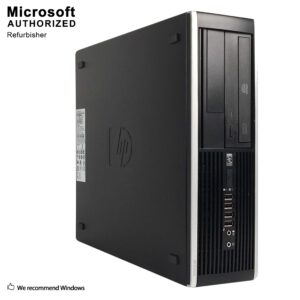 HP Elite Desktop Computer, Intel Core 2 Duo 2.9 GHz, 8 GB RAM, 1 TB SATA HDD, Keyboard & Mouse, WiFi, Dual 22in LCD Monitors (Brands Vary), DVD, Windows 10, (Renewed)