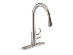 kohler simplice response touchless pull down kitchen faucet in stainless steel, k-22036-vs