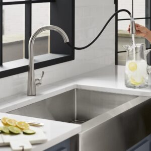 KOHLER Simplice Response Touchless Pull Down Kitchen Faucet in Stainless Steel, K-22036-VS