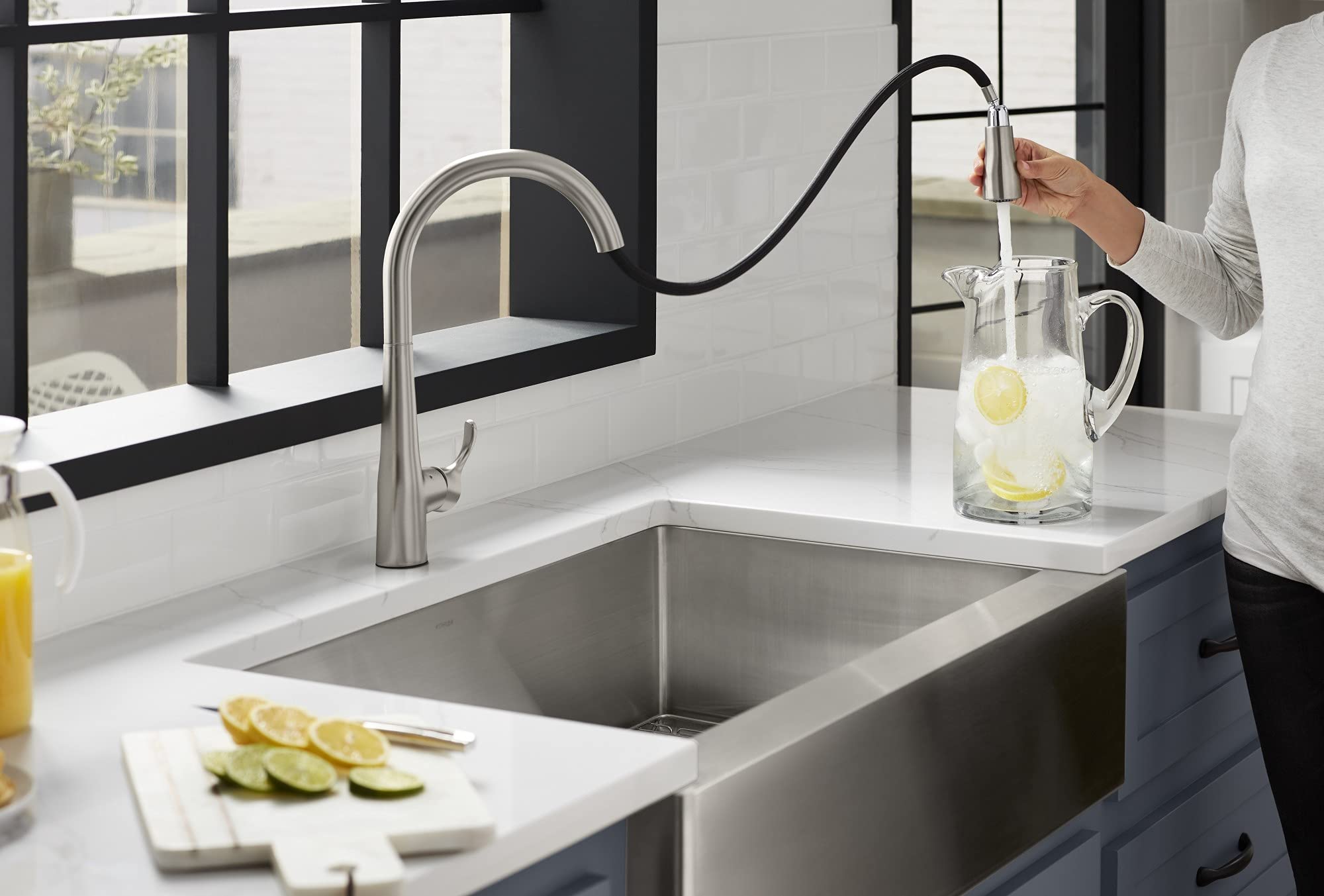 KOHLER Simplice Response Touchless Pull Down Kitchen Faucet in Stainless Steel, K-22036-VS