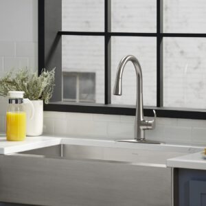 KOHLER Simplice Response Touchless Pull Down Kitchen Faucet in Stainless Steel, K-22036-VS