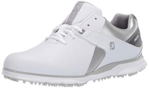footjoy women's pro|sl previous season style golf shoes white/silver/grey, 5 m us