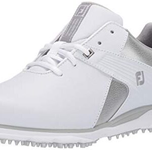 FootJoy Women's Pro|SL Previous Season Style Golf Shoes White/Silver/Grey, 5 M US