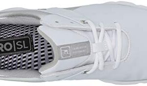 FootJoy Women's Pro|SL Previous Season Style Golf Shoes White/Silver/Grey, 5 M US