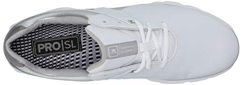 FootJoy Women's Pro|SL Previous Season Style Golf Shoes White/Silver/Grey, 5 M US