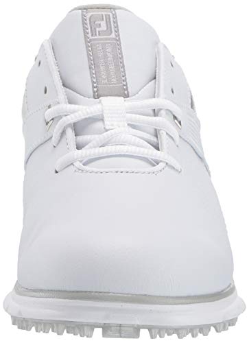 FootJoy Women's Pro|SL Previous Season Style Golf Shoes White/Silver/Grey, 5 M US