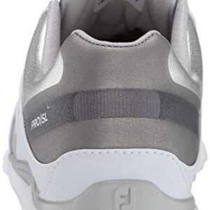 FootJoy Women's Pro|SL Previous Season Style Golf Shoes White/Silver/Grey, 5 M US