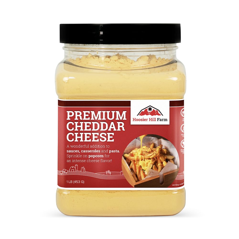 Hoosier Hill Farm Premium Cheddar Cheese Powder, 1LB (Pack of 1)