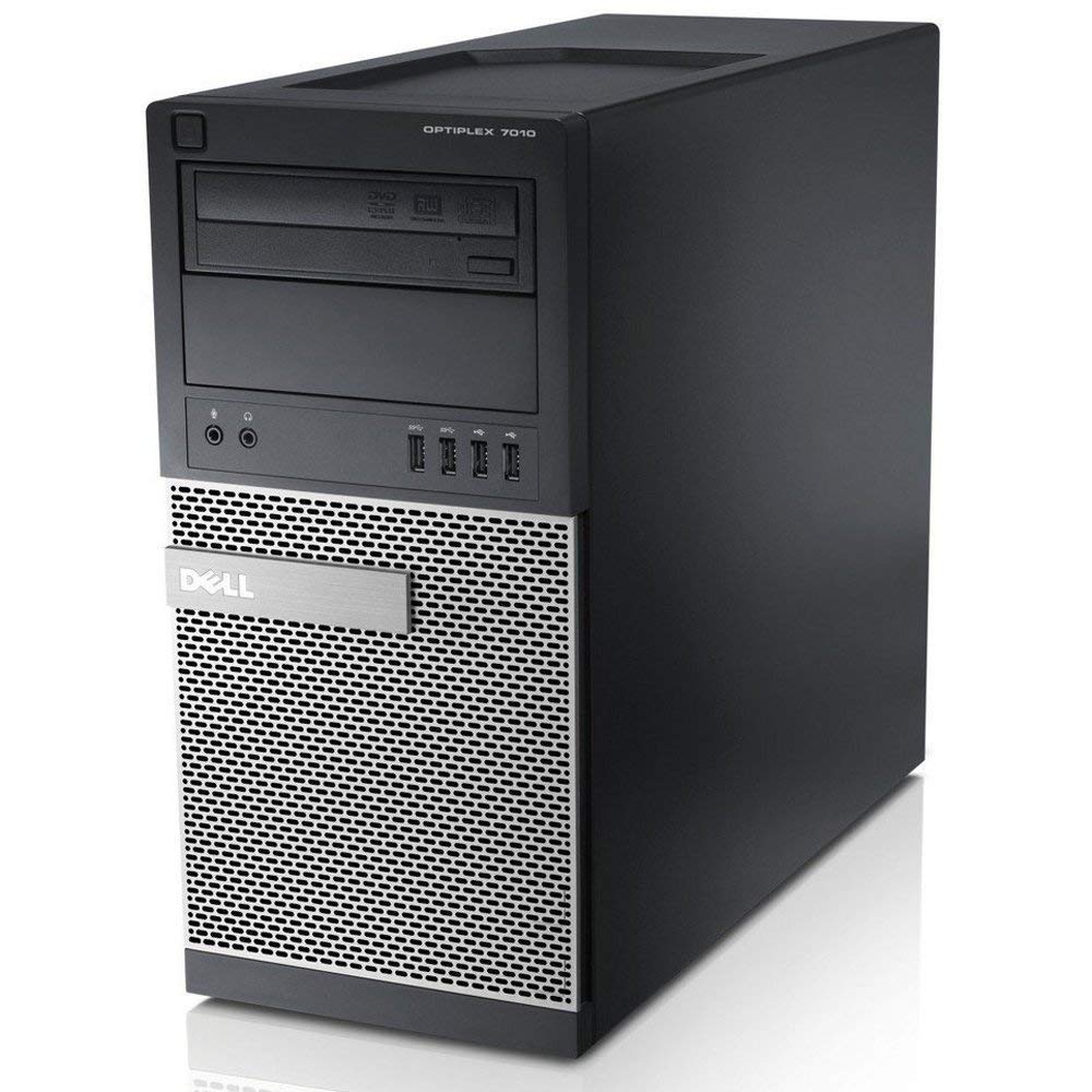 OptiPlex 7010 Minitower Desktop PC - Intel Core i3-3240 3.4GHz, 8GB, New 240GB SSD, DVD, Windows 10, WiFi (Renewed)