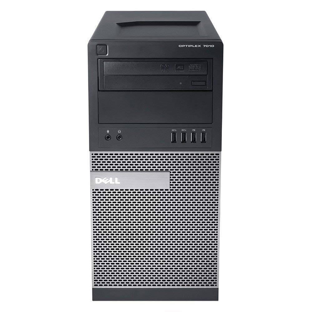 OptiPlex 7010 Minitower Desktop PC - Intel Core i3-3240 3.4GHz, 8GB, New 240GB SSD, DVD, Windows 10, WiFi (Renewed)