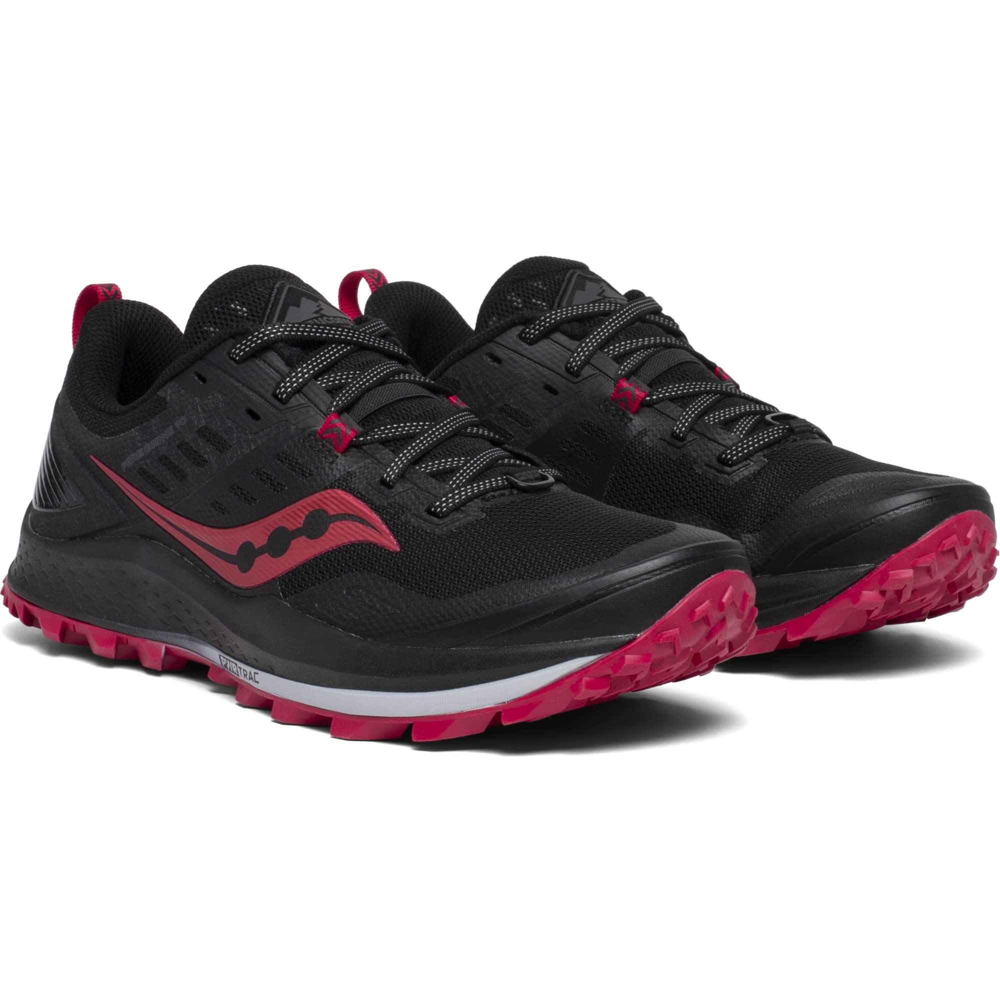 Saucony Women's S10556-20 Peregrine 10 Running Shoe, Black | Barberry - 5 M US