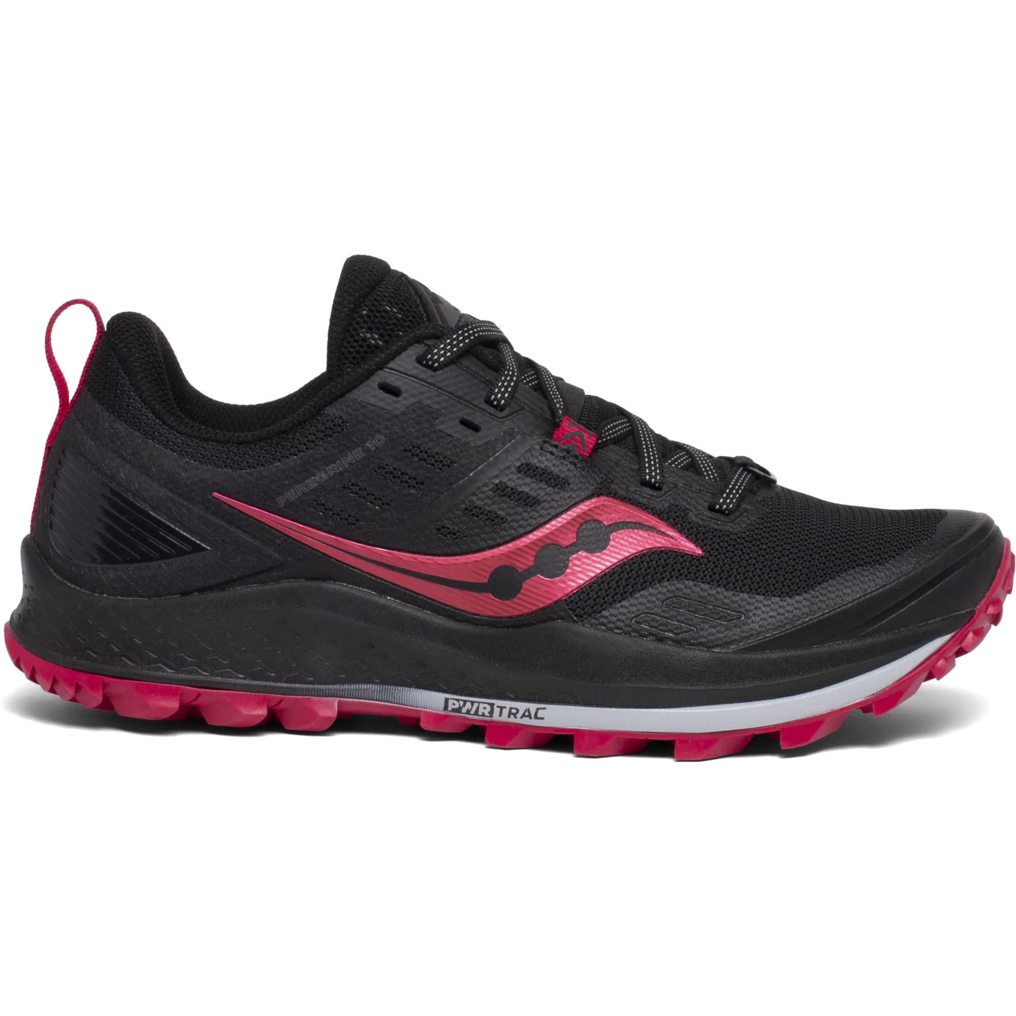 Saucony Women's S10556-20 Peregrine 10 Running Shoe, Black | Barberry - 5 M US