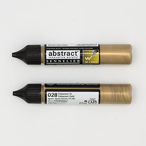 Sennelier Abstract Acrylic Liner, 27ml, Iridescent Gold