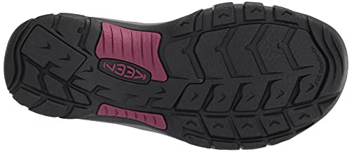 KEEN Women's Newport H2 Closed Toe Water Sandals, Black/Raspberry Wine, 8.5