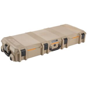 pelican vault v730 multi-purpose hard case with foam - tripod, equipment, electronics gear, instrument, and more (tan)