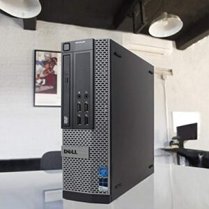 Dell Optiplex 9010 Desktop Computer - Intel Core i7 3.4GHz, 16GB DDR3, 2TB SSD (2X New 1TB SS, Windows 10 Pro 64-Bit, WiFi, DVD-ROM (Renewed)