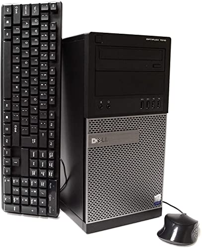 Dell OptiPlex 7010 Minitower Desktop PC - Intel Core i5-3470, 3.2GHz, 8GB, 512GB SSD, DVD, Windows 10 Professional (Renewed)